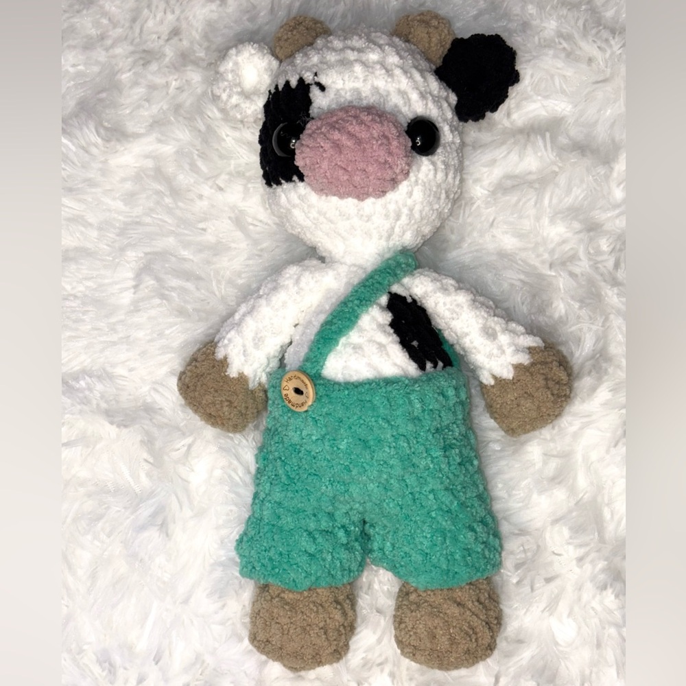 Crochet Cow Plush handmade